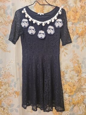 Star Wars Storm Trooper Black Lace Custom Dress